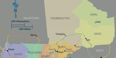Harta e Mali regjione